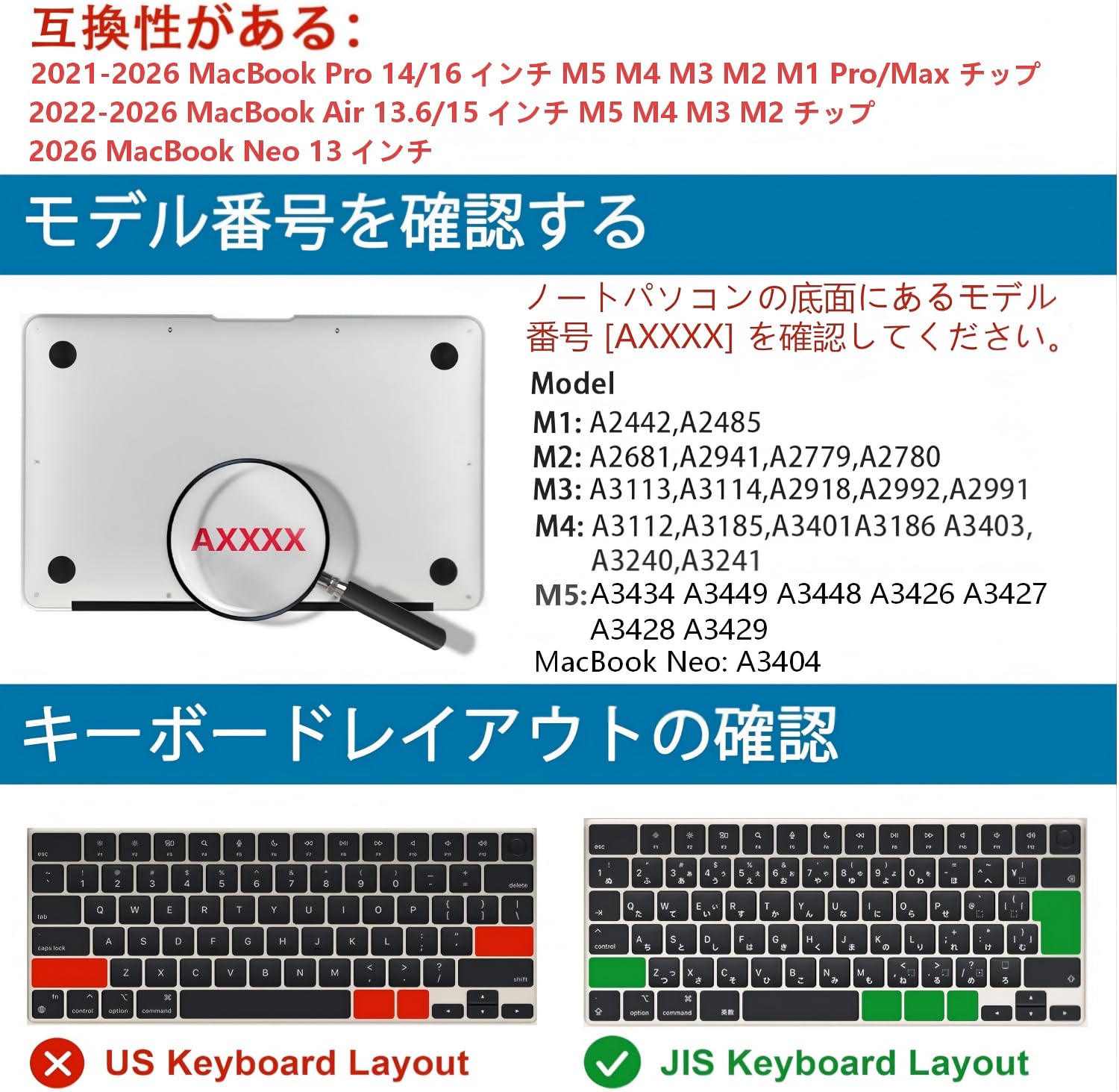 Amazon.co.jp: 【M5 M4 M3 M2 JIS配列】NPUOLS MacBook Air 13.6/15.3