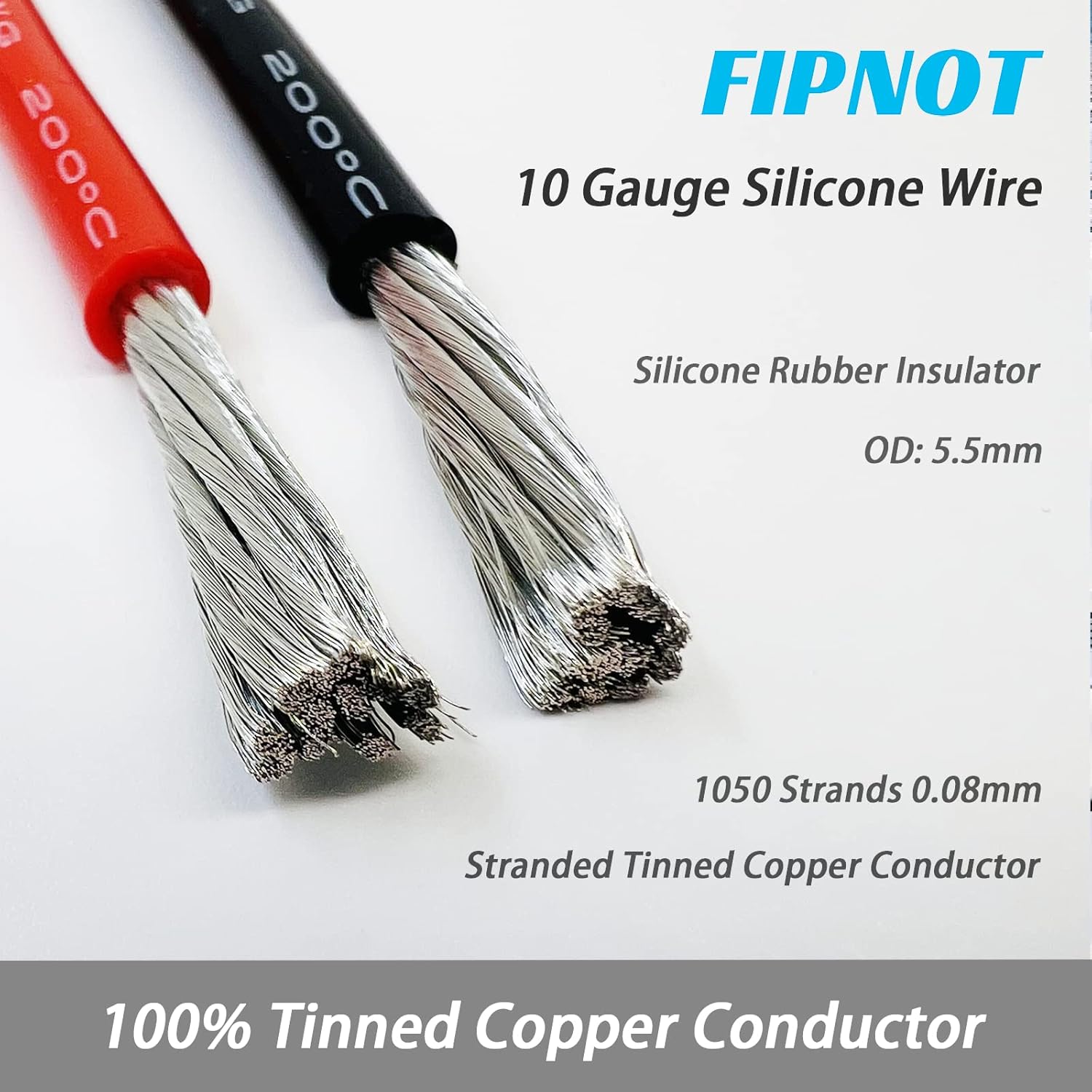 10 Gauge Silicone Wire - 25ft White Spool, Extra Flexible 10 AWG Stranded Tinned Copper Wire 200℃ 600V - Automotive, Battery, Solar, Marine - Image 2