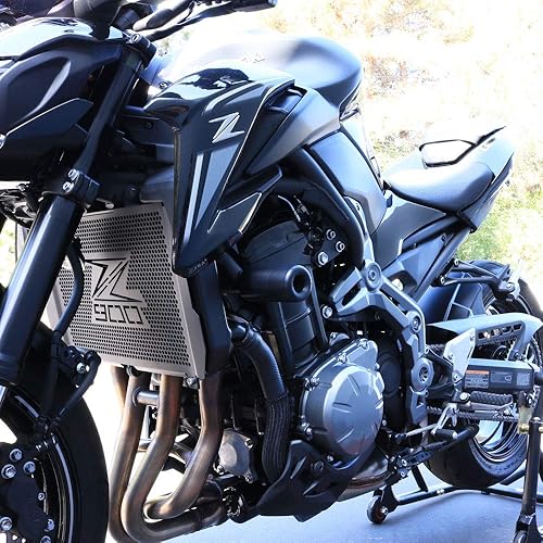 Shogun Kawasaki Z900 Z 900 - Deslizadores completos sin cortar, color negro 2017 2018 2019 2020 2021 2022 compatible con ABS y ABS no incluye