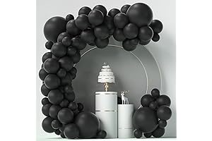 Black Balloons 84 PCS Black Balloon Garland Arch Kit