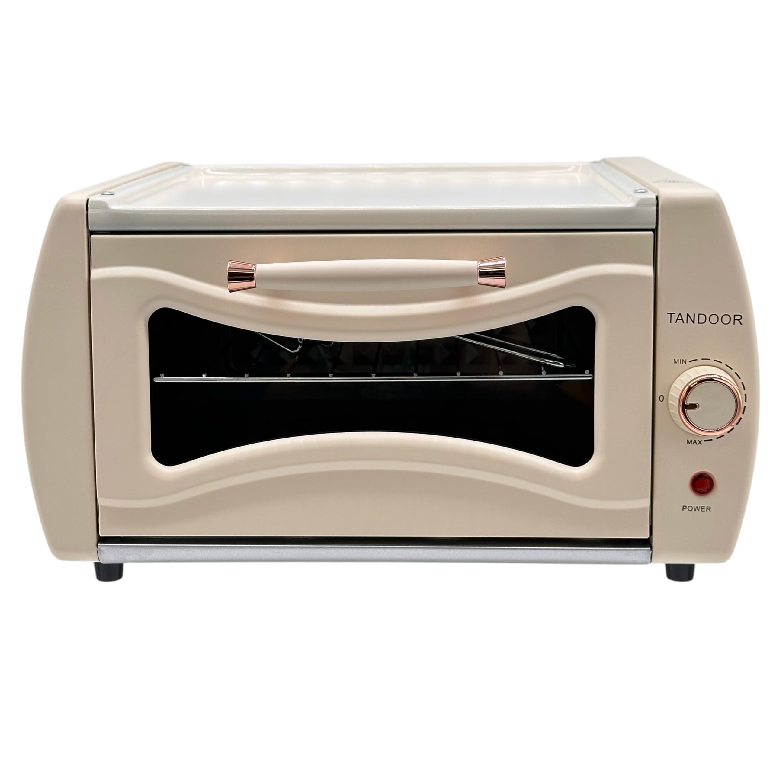 Cremeweißer Goldhofer Elektrischer Premium Tandoor Ofen mit Grillrost ohne Backblech! – Authentischer Geschmack, einfach zu Hause! NEU & EXLUSIV IN CREMEWEIß!