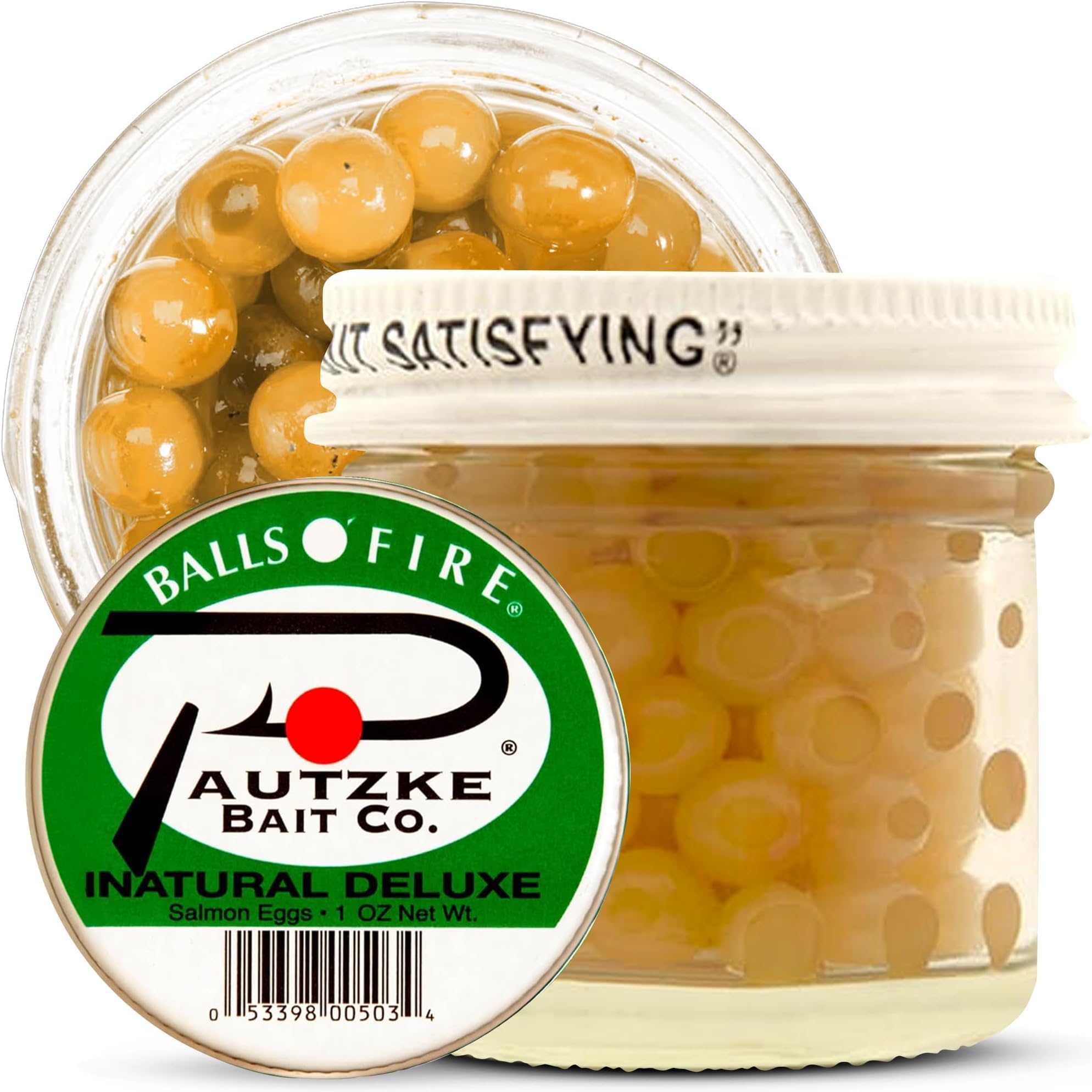 Pautzke Balls O' Fire Salmon Eggs Bait - Real Salmon Eggs for Trout Fishing, Soft Fish Eggs for Salmon Fishing, Can Be Used as Single Egg Salmon Bait or Salmon Egg Sacks