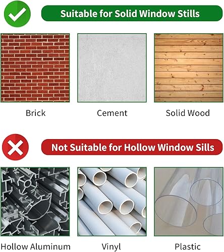 Miniatura 4 de Foozet Soporte de aire acondicionado de ventana, soporte de CA para ventana, ligero, hasta 165 libras