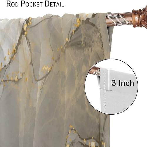 Miniatura 6 de Cortinas de mármol, textura de mármol degradado, tratamientos abstractos para ventanas para sala de estar, lujosas, elegantes, modernas, opacas,