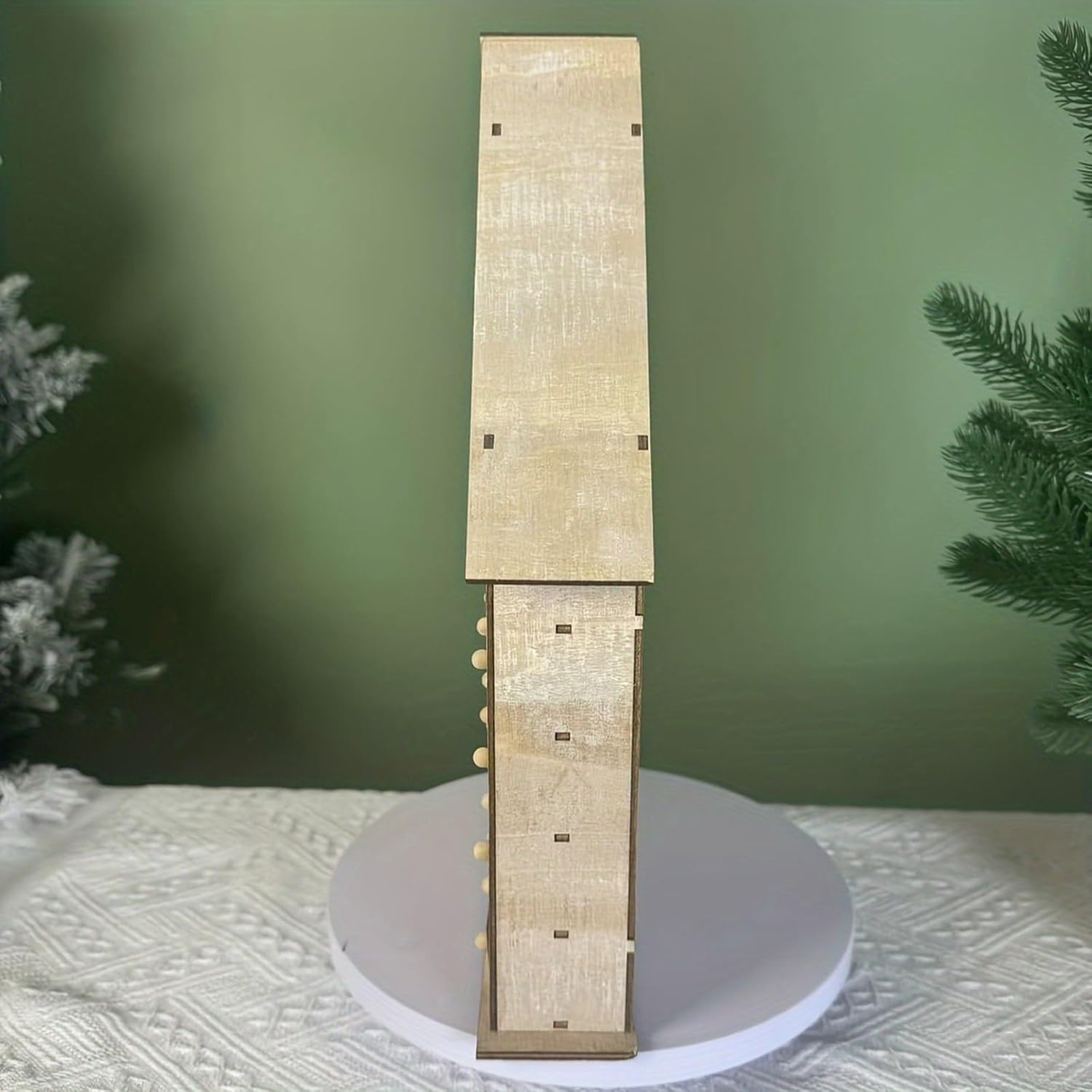 Christmas Countdowns Calendar With LED Lights Stylish Wood Advents Calendar With LED Light And Christmas Themed Drawer