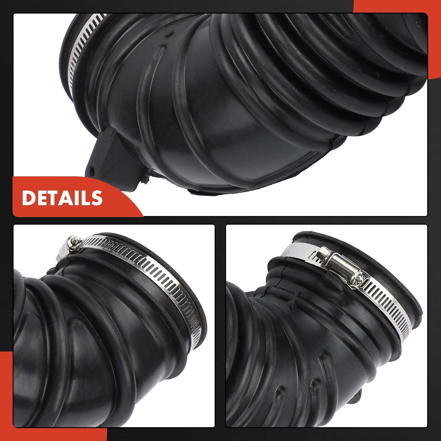A-Premium Engine Air Clean Intake Tube Hose W/Clamps Compatible with Toyota Corolla 2003 2004 1.8L