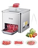 Meat Cutter Machine, 550W Meat Slicer, 350 lb/h Commercial Meat Cutting Machine, Stainless Steel, 3.5 mm Thickness, Electric Food Cutting Slicer for Home Kitchen, Restaurant, Supermarket