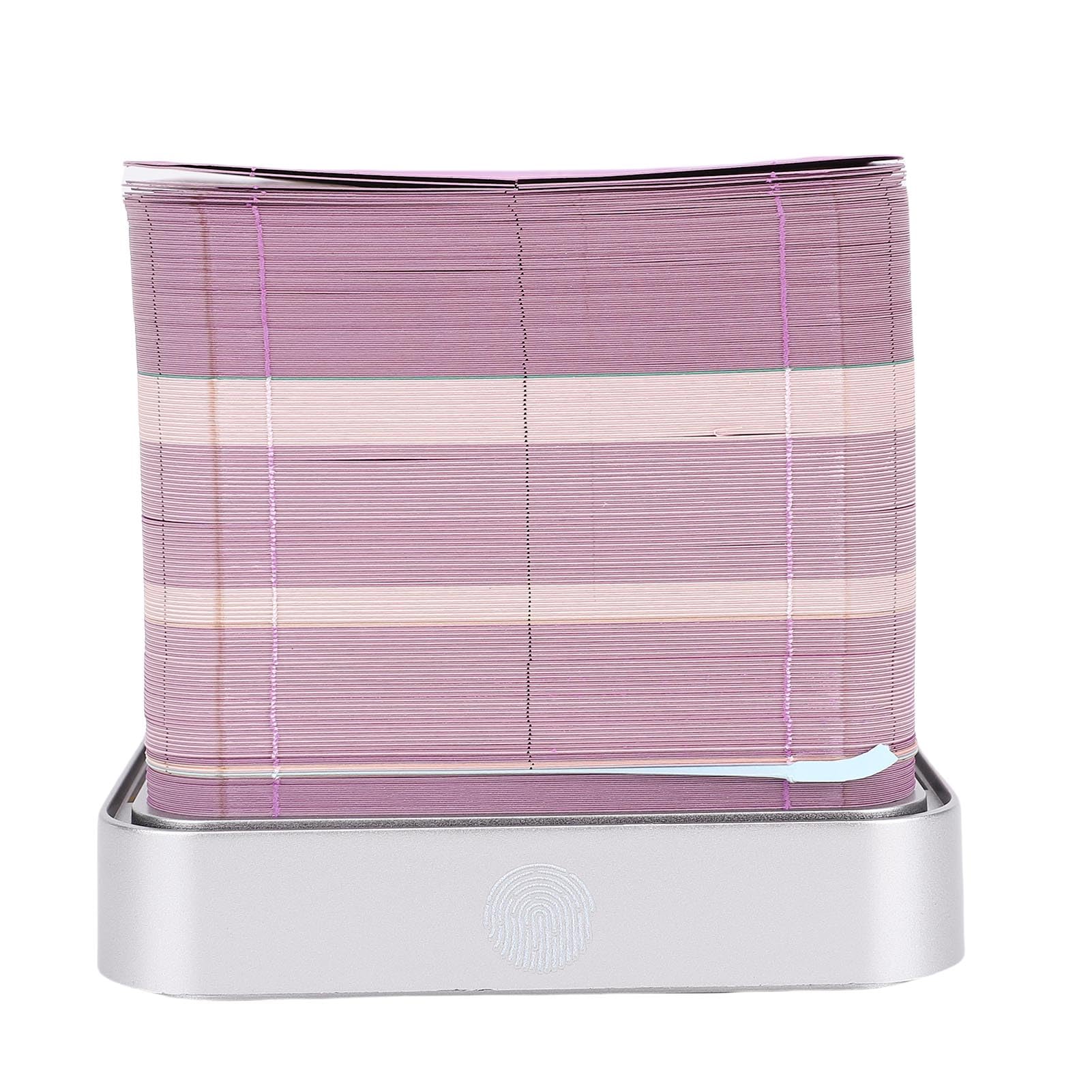 SIXRUN Rose 3D-Notizblock, Papierschnitzkunst-Notizblock mit Licht und 2026-Kalender, Handriss-Notizskulptur, 9,8 X 9,8 X,3 Cm, für Büro, Zuhause, Studenten (PURPLE)