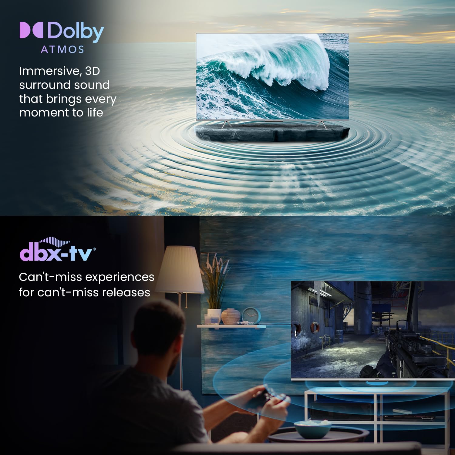 Haier 55" 4K Smart TV - Stunning Picture Quality -9