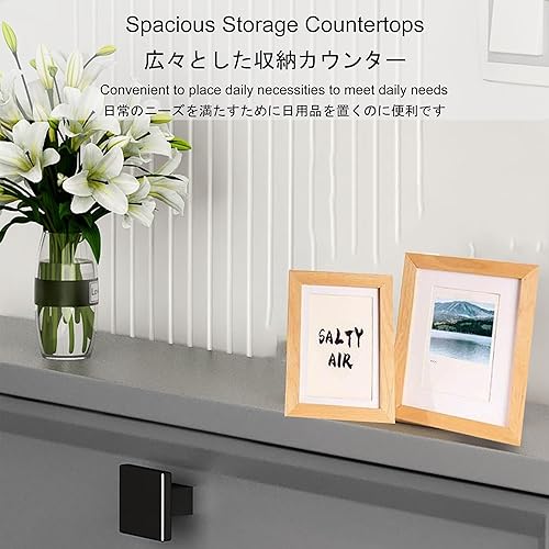 Miniatura 5 de Armario de almacenamiento de zapatos para entrada delgado, armario de zapatos oculto, organizador de zapatos, armario estrecho de madera para