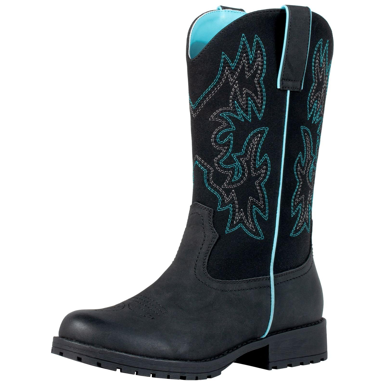 SheSole Womens Cowboy Cowgirl Boots Mid Calf Western Country Riding Work Boots