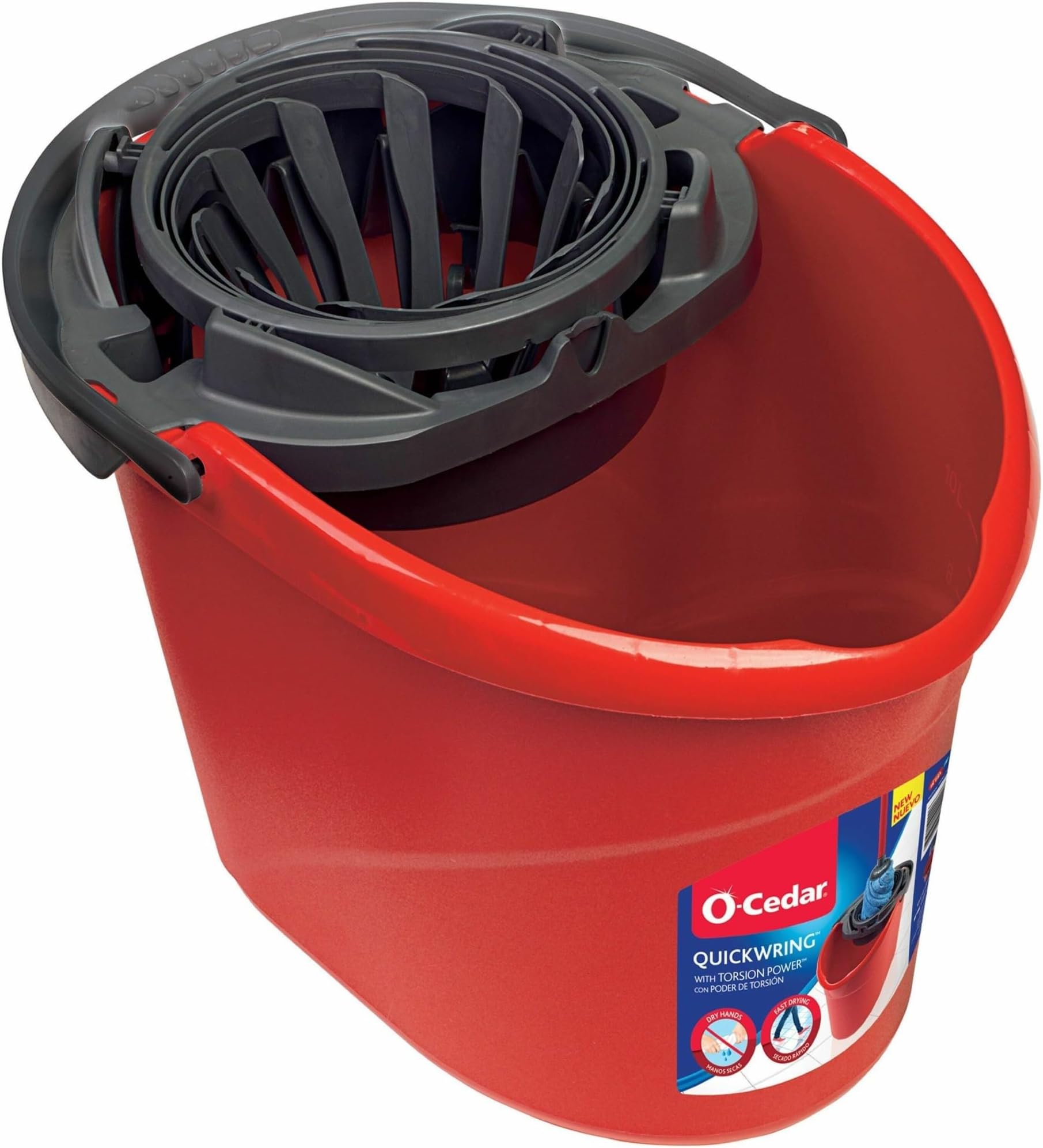 QuickWring 2.5 Gal Bucket, Red, 1 Each