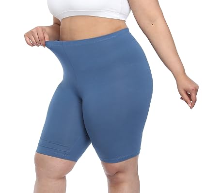 Mid Thigh Stretchy Shorts at Amazon 