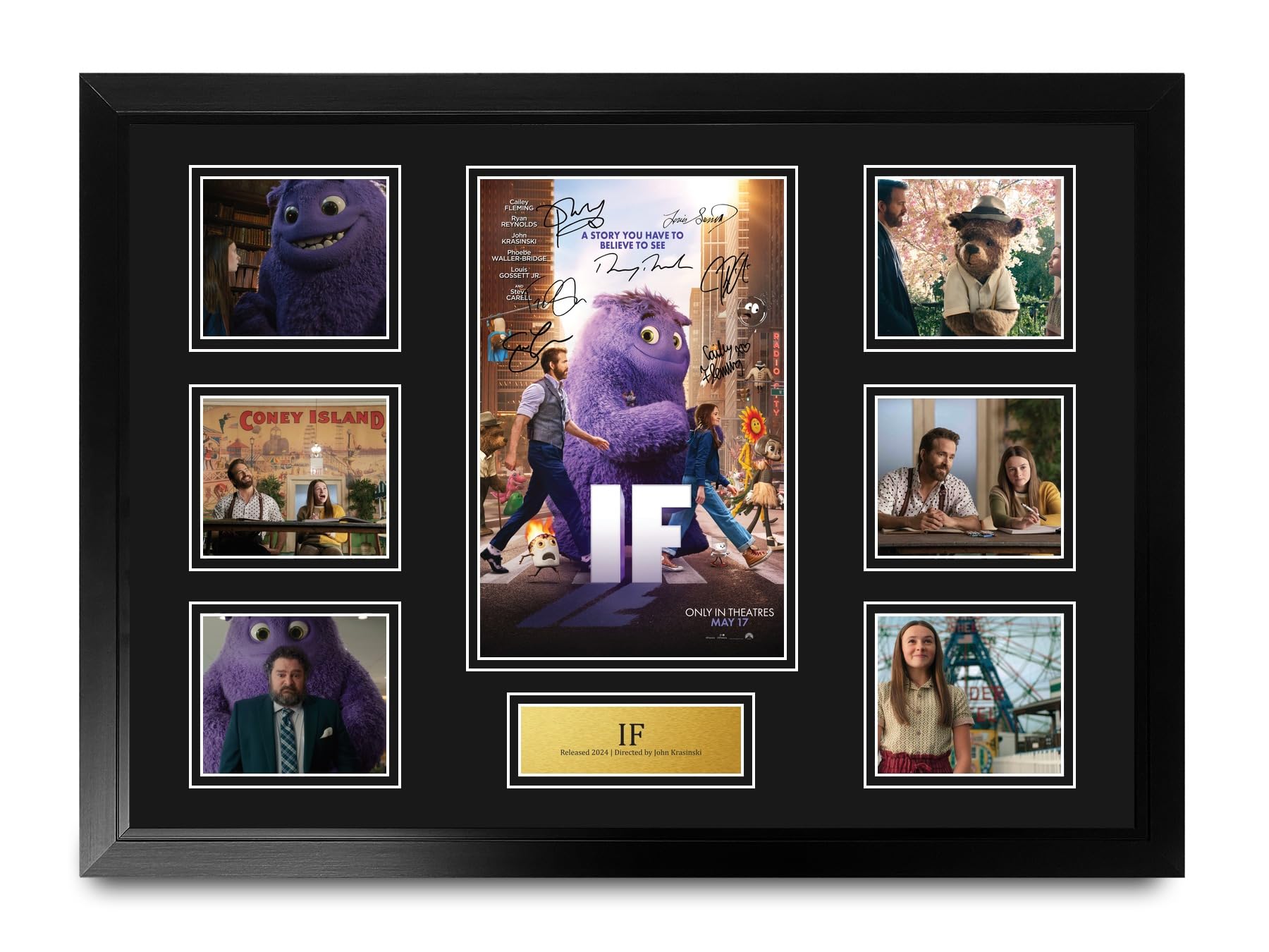 HWC Trading IF Podpisany Plakat Filmowy A2 Deluxe w Ramie