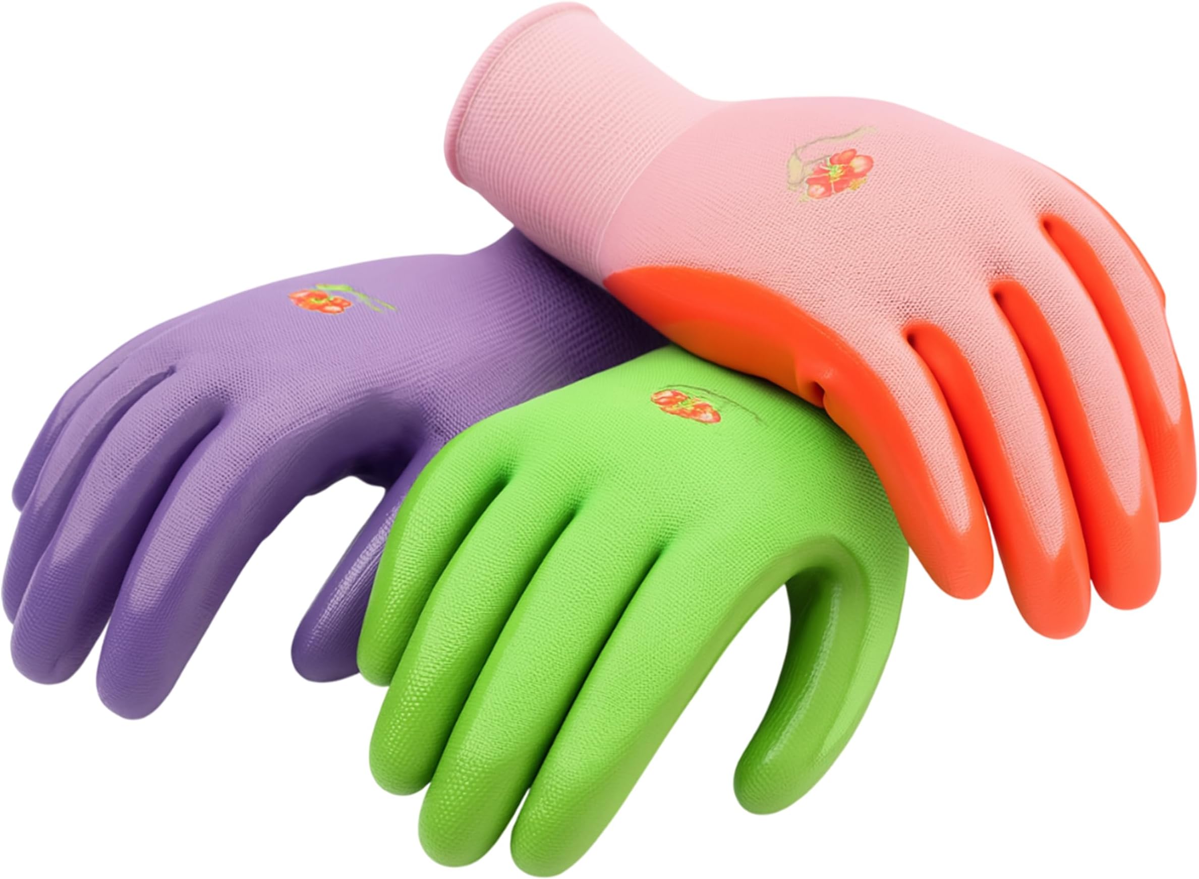 12 PAIRS Women Gardening Gloves with Micro Foam Coating - Garden Gloves Texture Grip - Women’s Work Glove - Working Gloves For Weeding, Digging, Raking and Pruning, Large