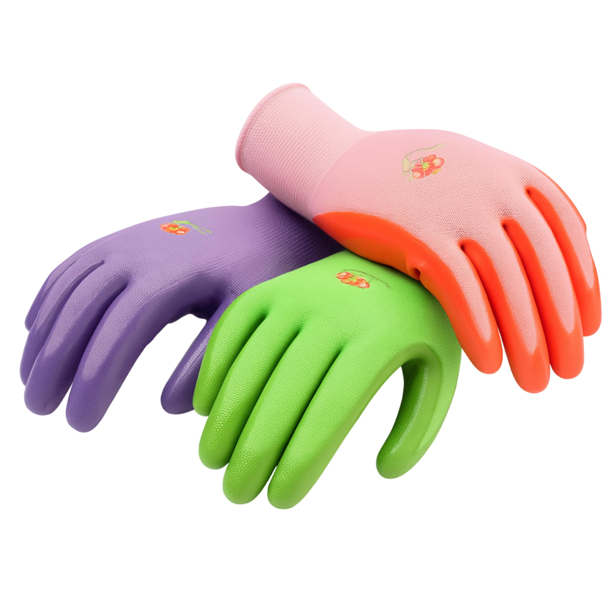 G & F Products 6 Pairs Women Gardening Gloves with Micro-Foam Coating - Garden Gloves Texture Grip - Working Gloves For Weeding, Digging, Raking and Pruning, Medium, Assorted color