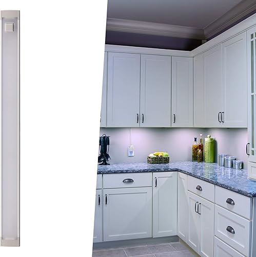 Miniatura 2 de PureOptics LED Kit debajo del gabinete con sensor de movimiento, luces de acento de cocina regulables, instalación sin herramientas, blanco frío