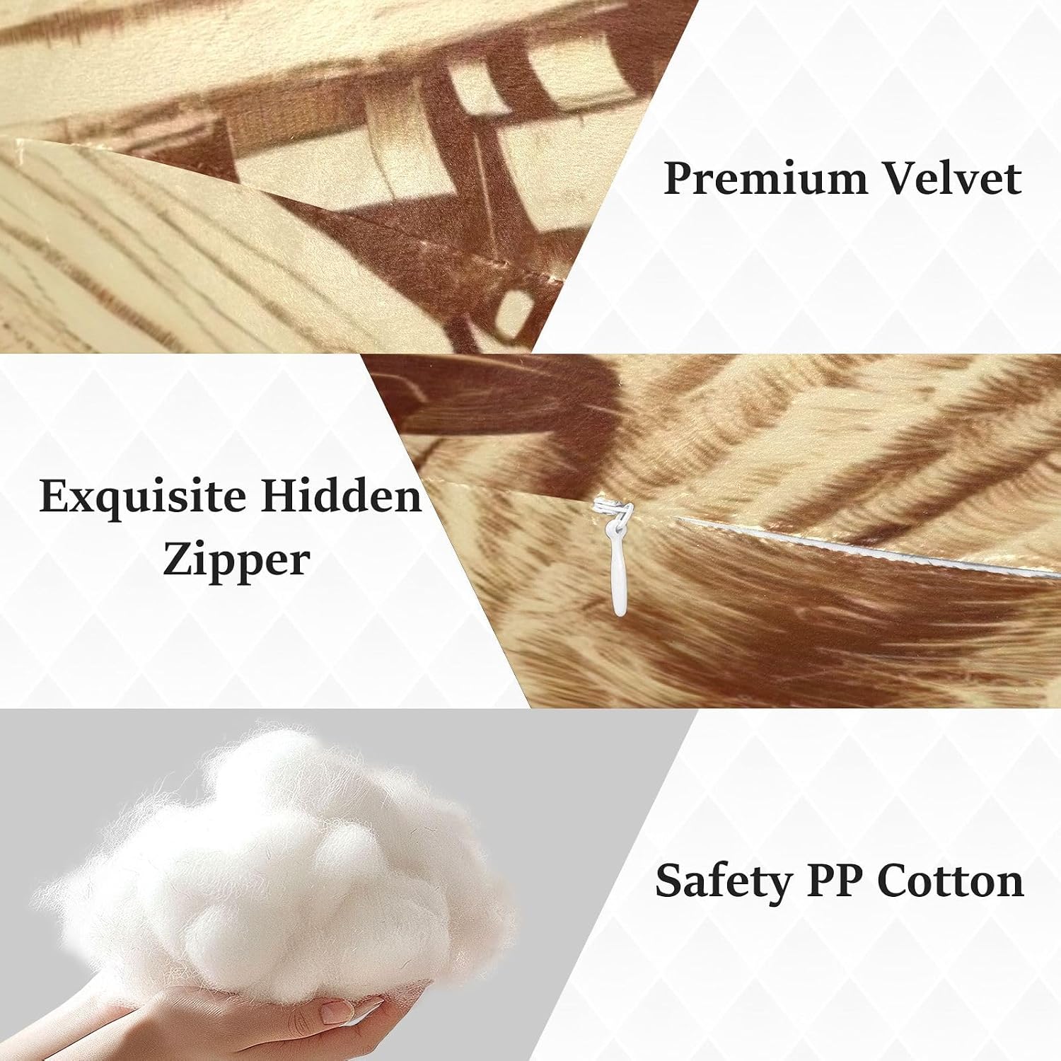 Farmer with Bales Human-Shaped Pillow Soft Body Pillows Washable Velvet Pillows for Anxiety Relief Sleeping Cuddling & Support