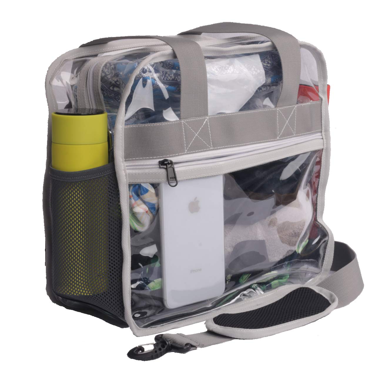 Buy HeavyDuty Clear Stadium bags 12x12x6 W Extra 4 Pockets & Long Strap at Amazon.in