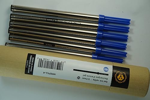 Miniatura 6 de Cross Recambios de tinta de gel de punta media para bolígrafos Selectip Rollerball, 6 unidades por paquete (nueva versión) (paquete a granel de 6