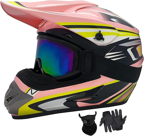 Cascos de Dirt Bike para Jóvenes de Moda para Niños, Motocross, Motocicleta, BMX, ATV, Todoterreno, Cuatro Ruedas, Cascos Integrales para Bicicleta