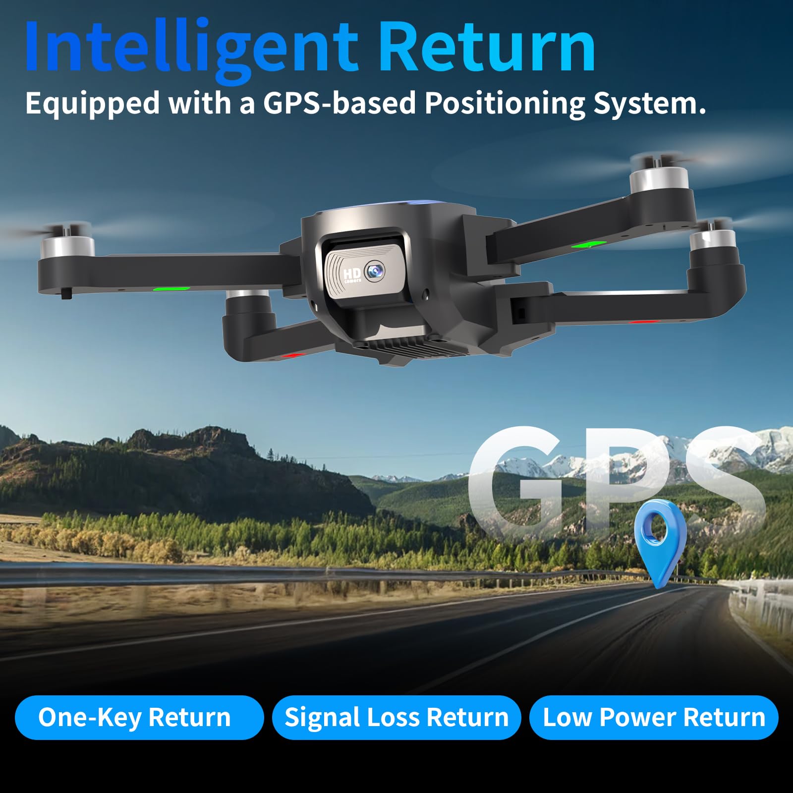 Drone LE-IDEA 4K Avec écran LCD 4.5″ – GPS, Moteur Brushless, 22 Min De Vol – Débutant Friendly !