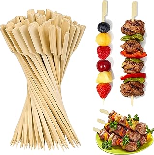 200 PCS Finger Food Skewers, 15CM spieße fingerfood, Bamboo Skewers, Cocktail Sticks, Wooden Skewers, holzspieße, cocktailspieße, Barbecue Sticks, spiesse für snacks fingerfood, Appetizers (15CM)
