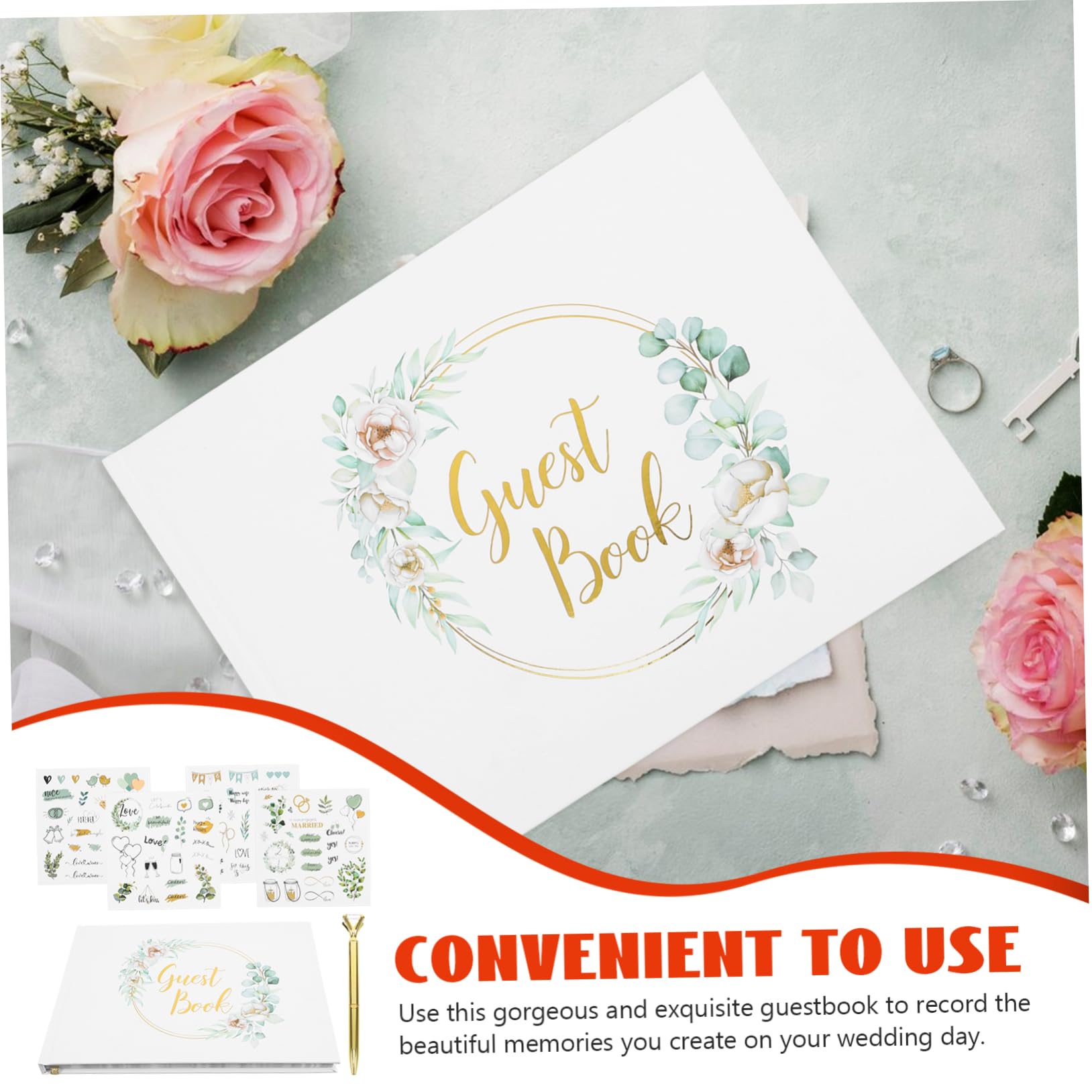Libro Dei Ospiti Per Matrimonio Album Ritaglio Elegante Libro Delle Firme Per Ricevimenti Dei Ospiti Accessori Per Matrimoni