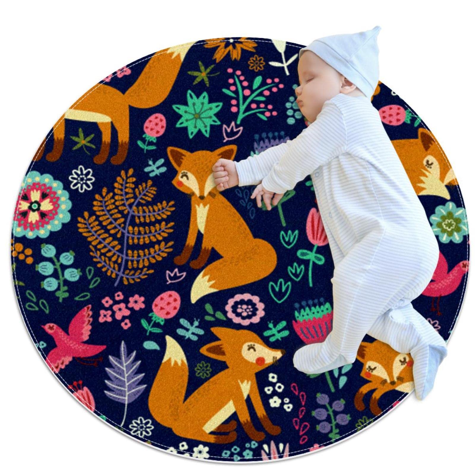 Tapis de jeu pour enfants et éveil poétique avec le renard JDEZ