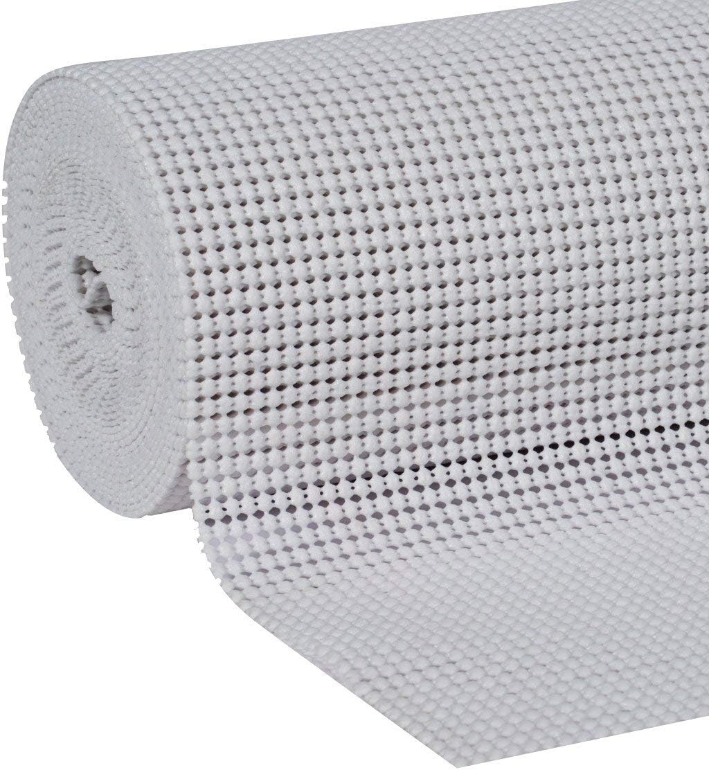 Duck 1344559 Select Grip Easy Non-Adhesive Shelf Liner 12-Inch x 20-Foot, White, 2 Rolls