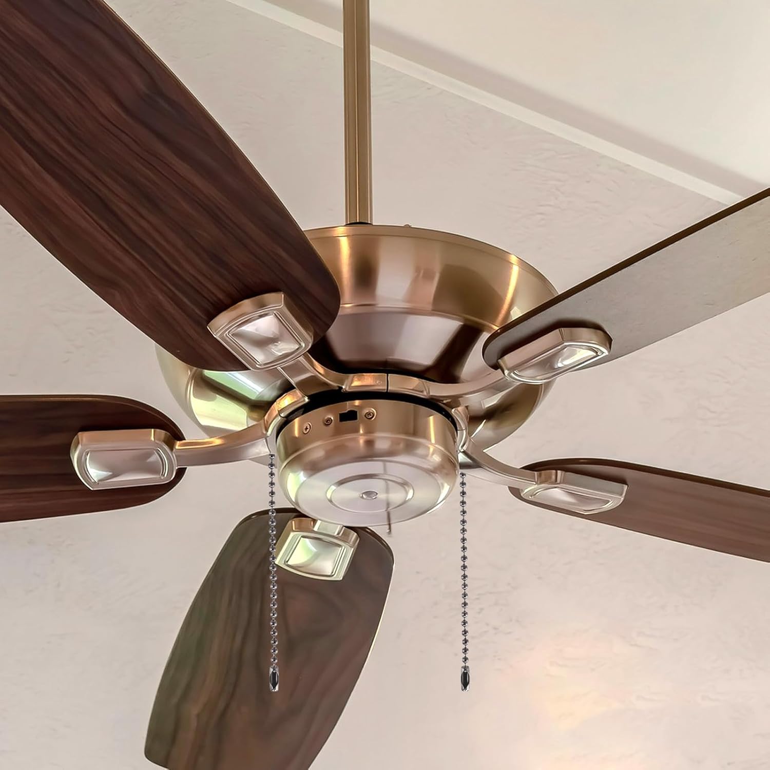 120" Black Ceiling Fan Pull Chain Extender, Rust Proof 3mm Beaded Ball Light Pulls Extension Chains, Metal Lights Pull Chain Extension with 12 Connectors for Pulls Light Fixture and Fan