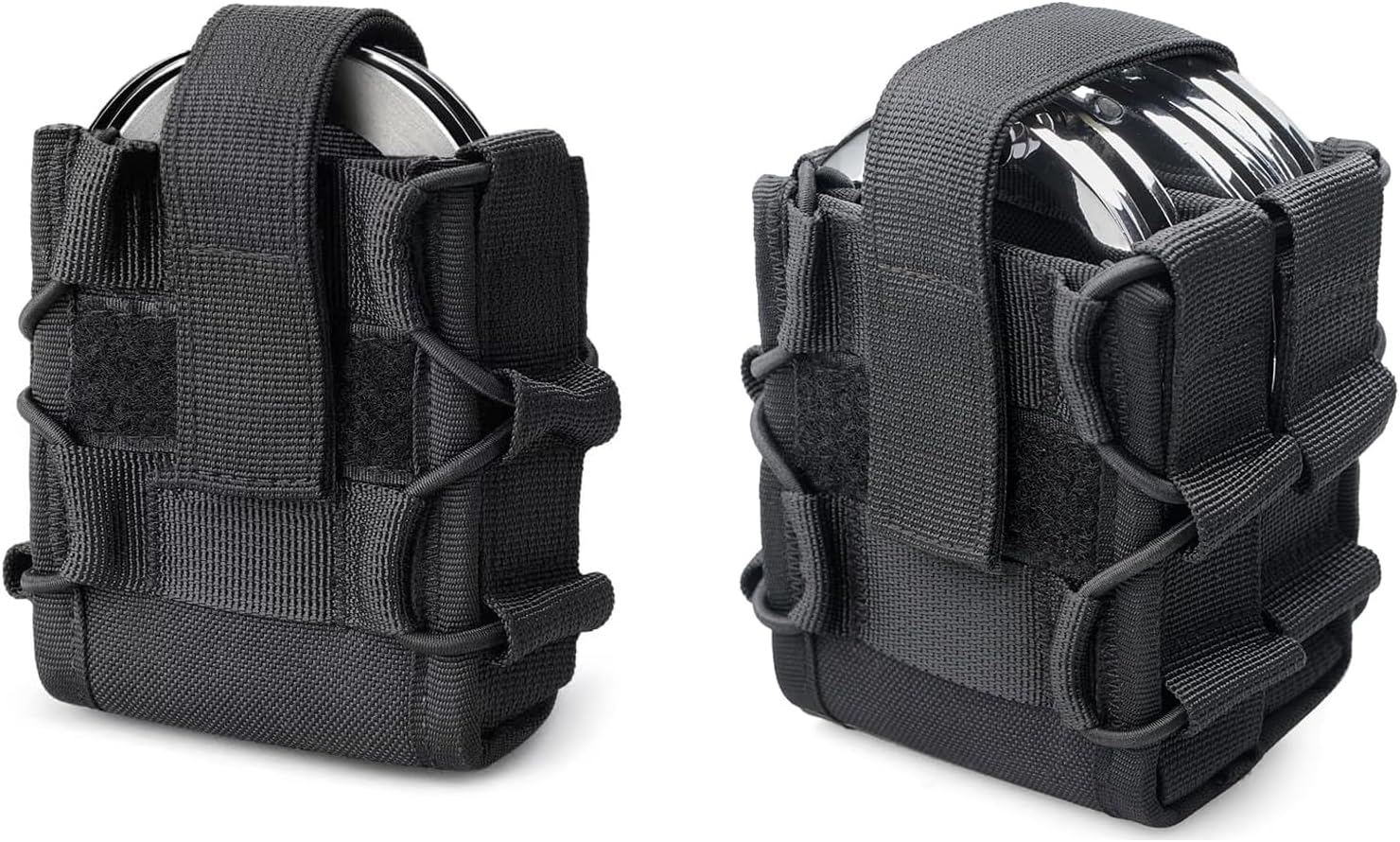 LIVANS Molle Handcuff Holster with Double Handcuff Pouch, Handcuff Pouch for Duty Belt, Molle Handcuff Case Fit Asp Handcuff/Hinged Handcuff/Chain Handcuff/Folding Rigid Handcuff