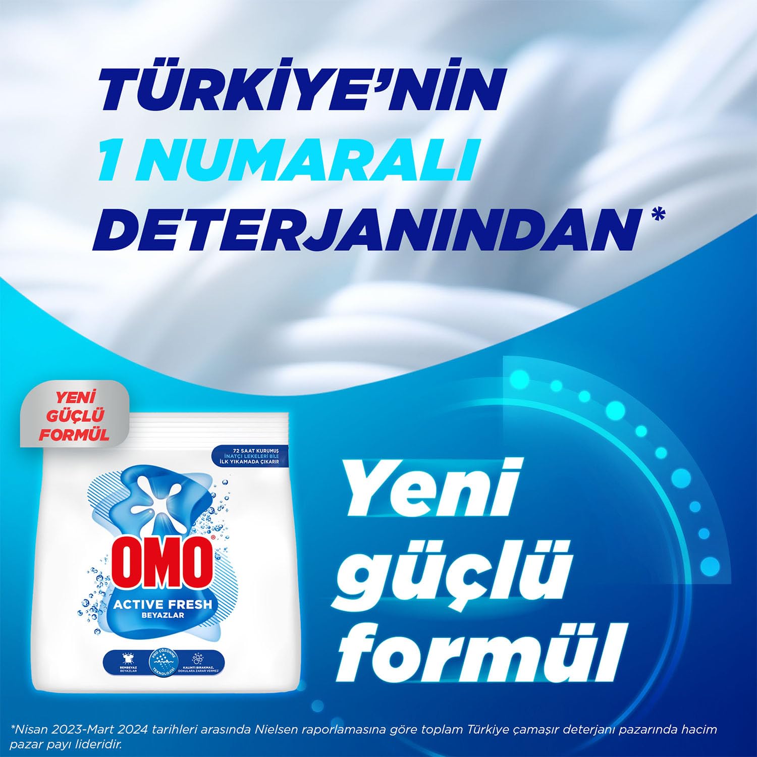 Omo Active Fresh Beyazlar Toz Deterjanı 1.5 kg