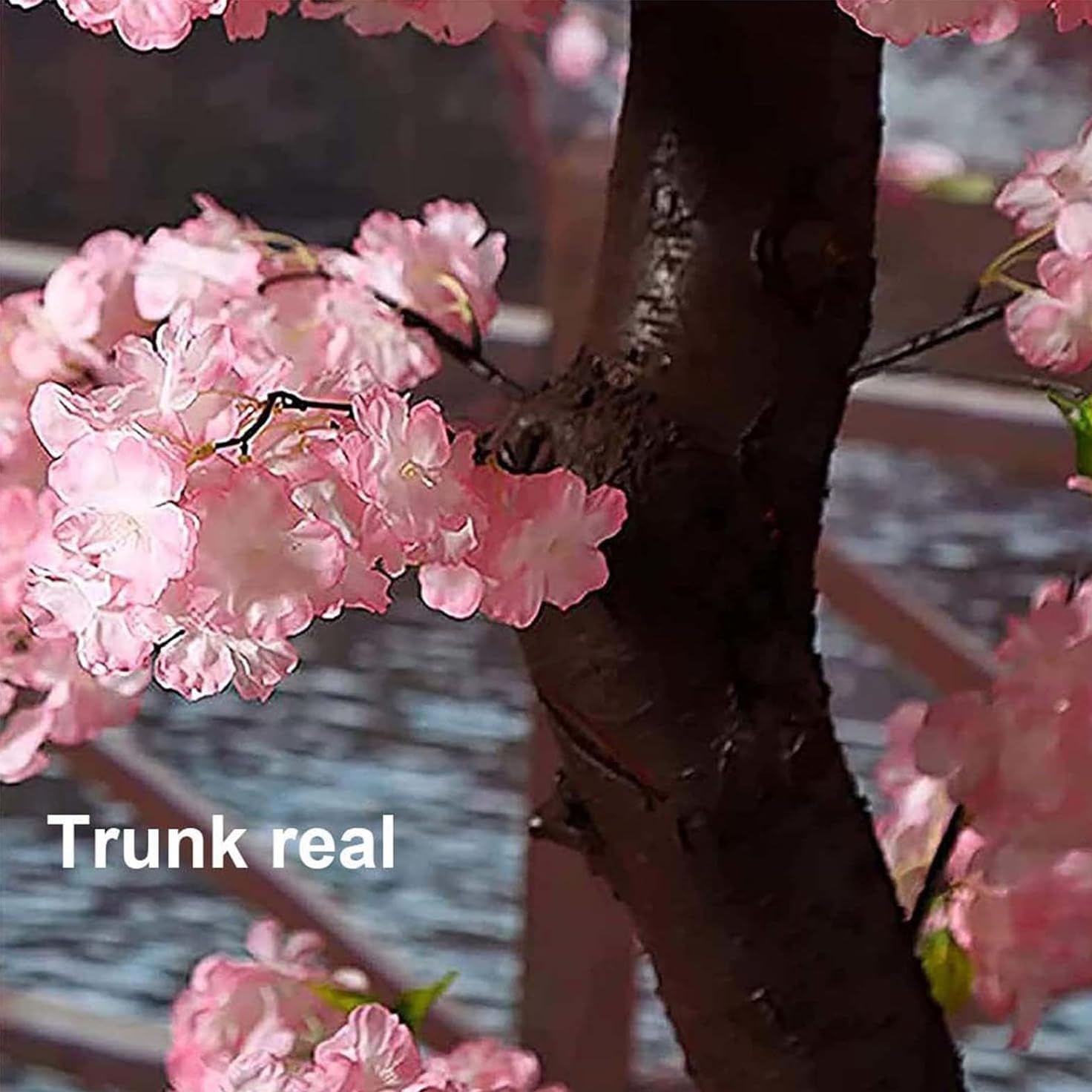 Arbre De Fleur De Cerisier Rose Artificiel, Fleur De Soie Sakura Artificielle Faite à La Main, Fleurs réalistes, pour Mariage, Restaurant De Fête en Plein Air Intérieur,001,180x150cm