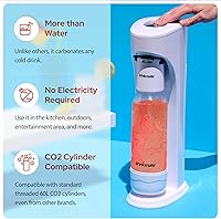 Vista 3 de Drinkmate OmniFizz Sparkling Beverage Maker CO2 Bundle - Sparkling Water/Soda Streaming Machine That Carbonates Any Drink - Includes 1 CO2 Cylinder