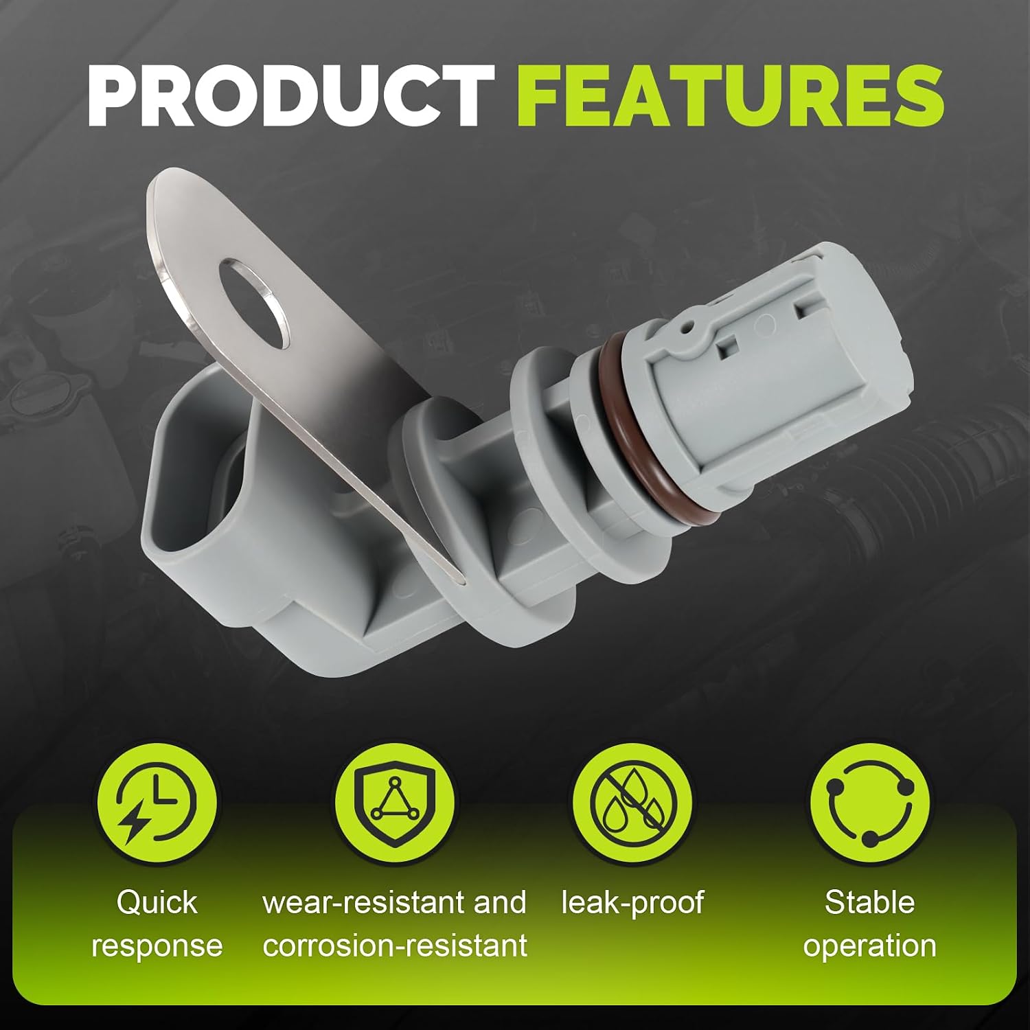 Crankshaft Position Sensor Replacement for Chevy Silverado Tahoe Avalanche Suburban Express Sierra Yukon Savana Escalade 2007-2018, Replace 12585546, 2133520