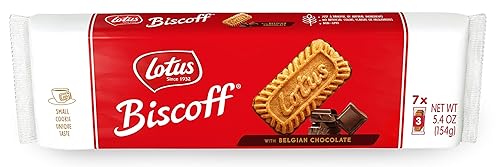 Miniatura 3 de Lotus Biscoff with Chocolate - Galletas europeas de galletas - 5.4 onzas (paquete de 12) - 7 paquetes de tres por paquete al por menor - Proyecto