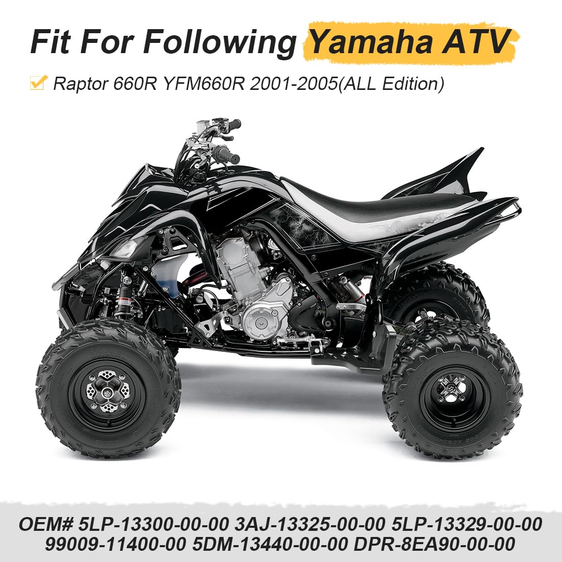 Pompa oleju i filtr oleju z uszczelką koła zębatego, zestaw świec zapłonowych pasuje do Yama-ha Raptor 660R YFM660R 2001-2005 5LP-13300-00-00 3AJ-13325-00-00 5DM-13440-00-00