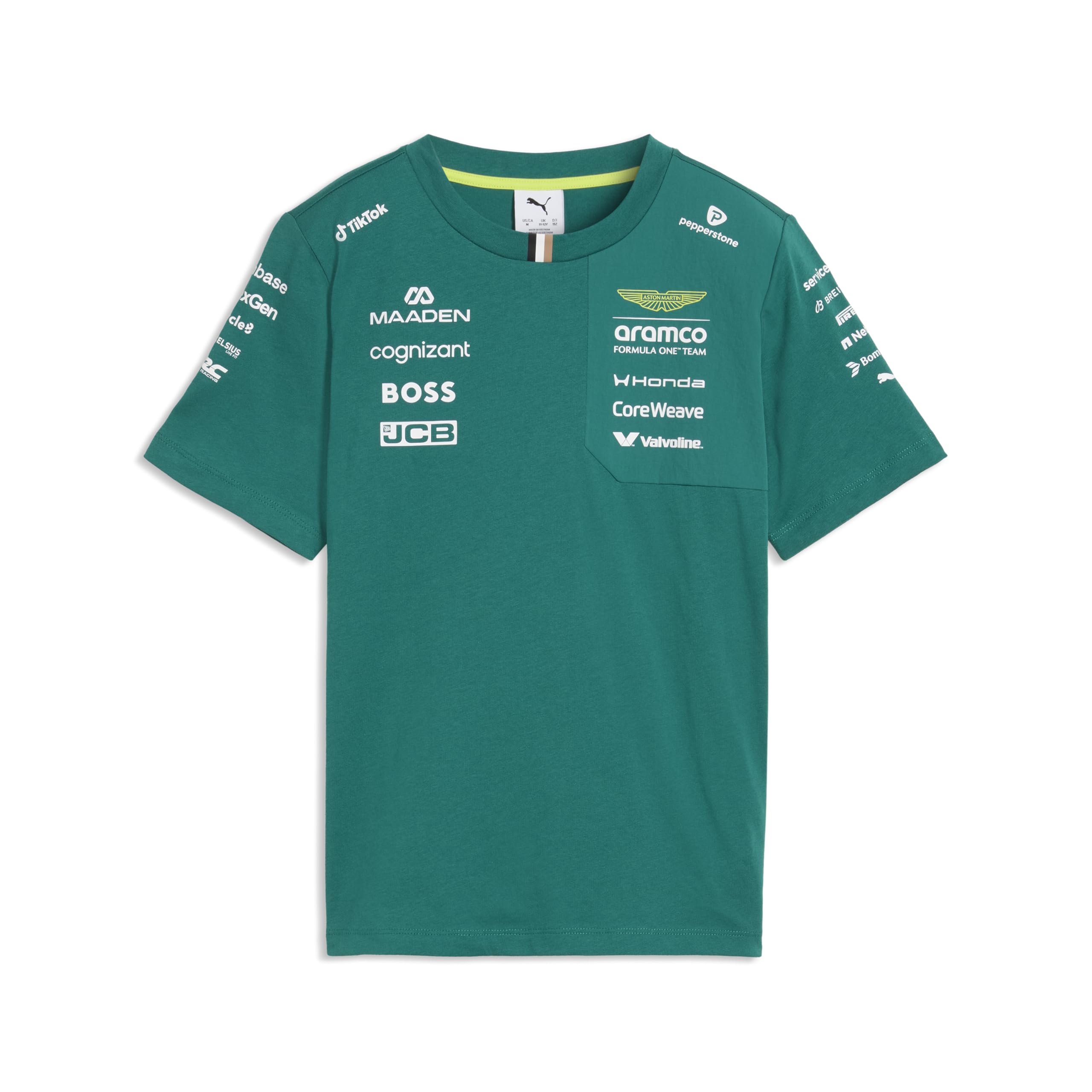 PUMA Aston Martin F1 2026 Camiseta del Equipo para niños – Verde – Talla: 164