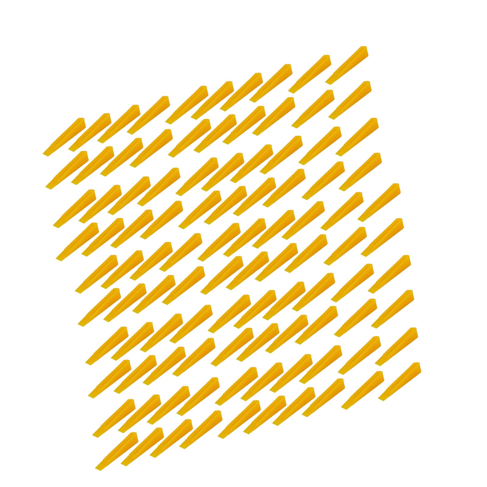 Psdndeww Yellow 100Pcs Floor Spacers Set Floor Leveling Laying Leveling Wedges Red Leveler Wall Flooring Tiling Tool Quick Installation