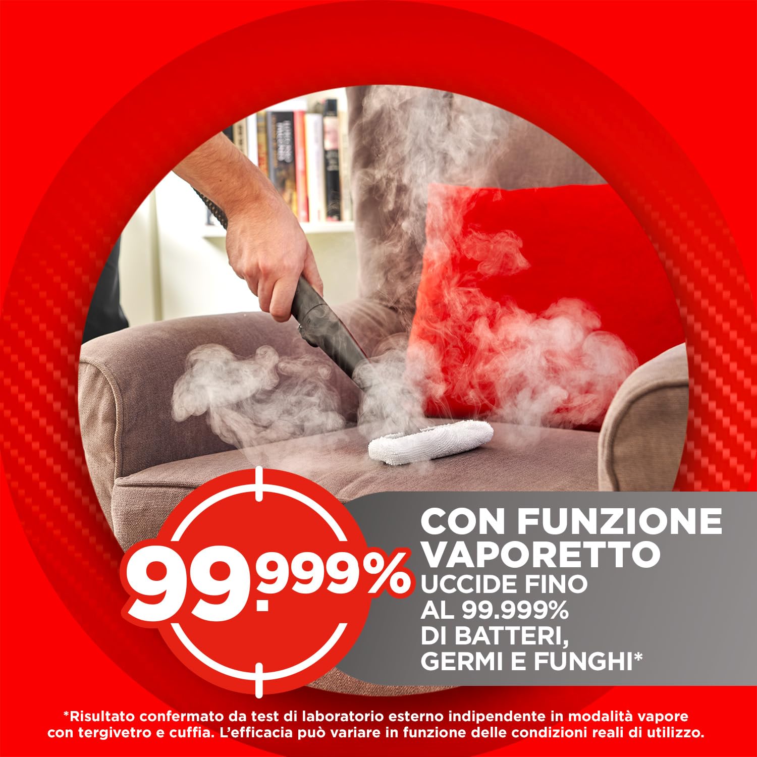 Polti StainOver SC20, Lavatappeti a Vapore 4 in 1 per Rimuovere le Macchie, con Funzione Vaporetto, Tecnologia SteamActive, Ideale per chi ha Animali, 9 accessori inclusi, Grigio
