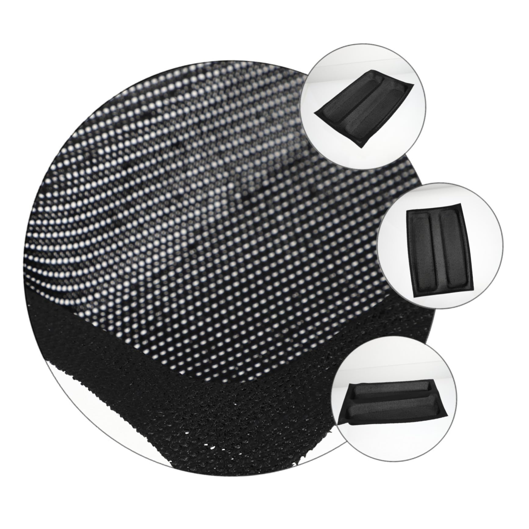 Molde de Pan de 2 Ondas de Silicona Negro Antiadherente