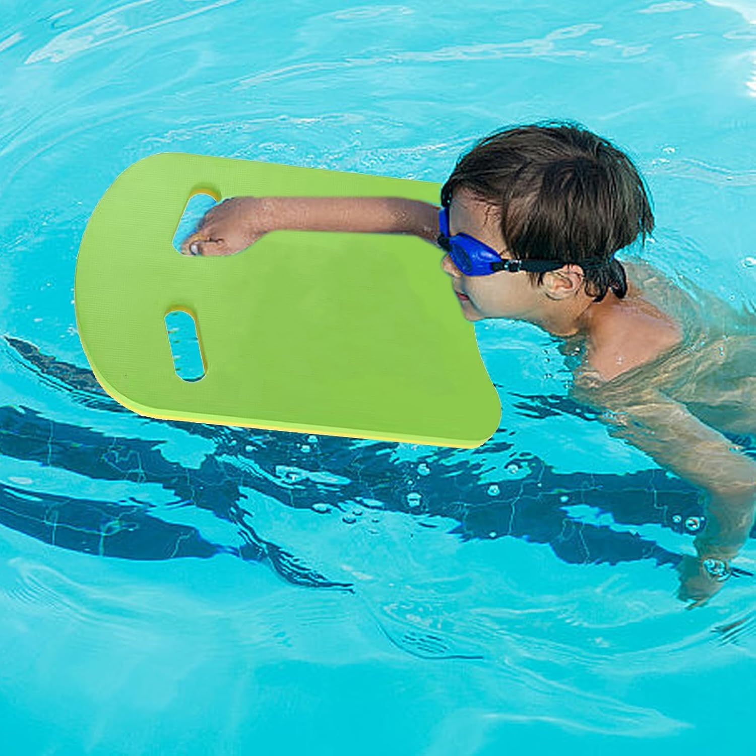 Ushape Tabla de flotación espuma EVA para natación principiantes con asas dobles