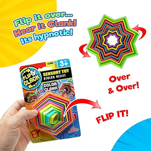 Miniatura 5 de JA-RU Juguetes para ansiedad con forma de voltear y grietas (paquete de 1) juguete mágico para ansiedad para bebés y niños pequeños. Juguetes