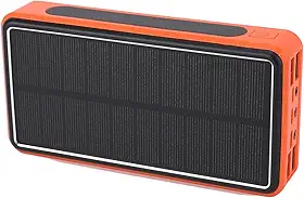Luocute Carregador Solar Power Bank, Carregador de Telefone Portátil de 10000mAh Com Carregamento Rápido PD 20W e Luz SOS, Material ABS à Prova de água IP67 para Camping e Caminha