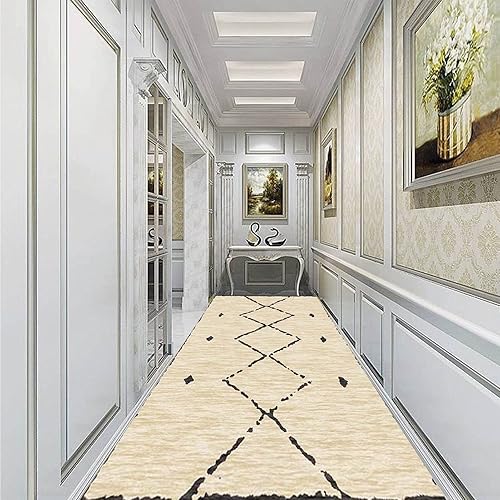 Alfombra contemporánea para pasillos, pasillos, escaleras, pasillo, decoración del hogar, alfombras de área estrecha de 39.4 in, 4.9 ft, 98.4 in,