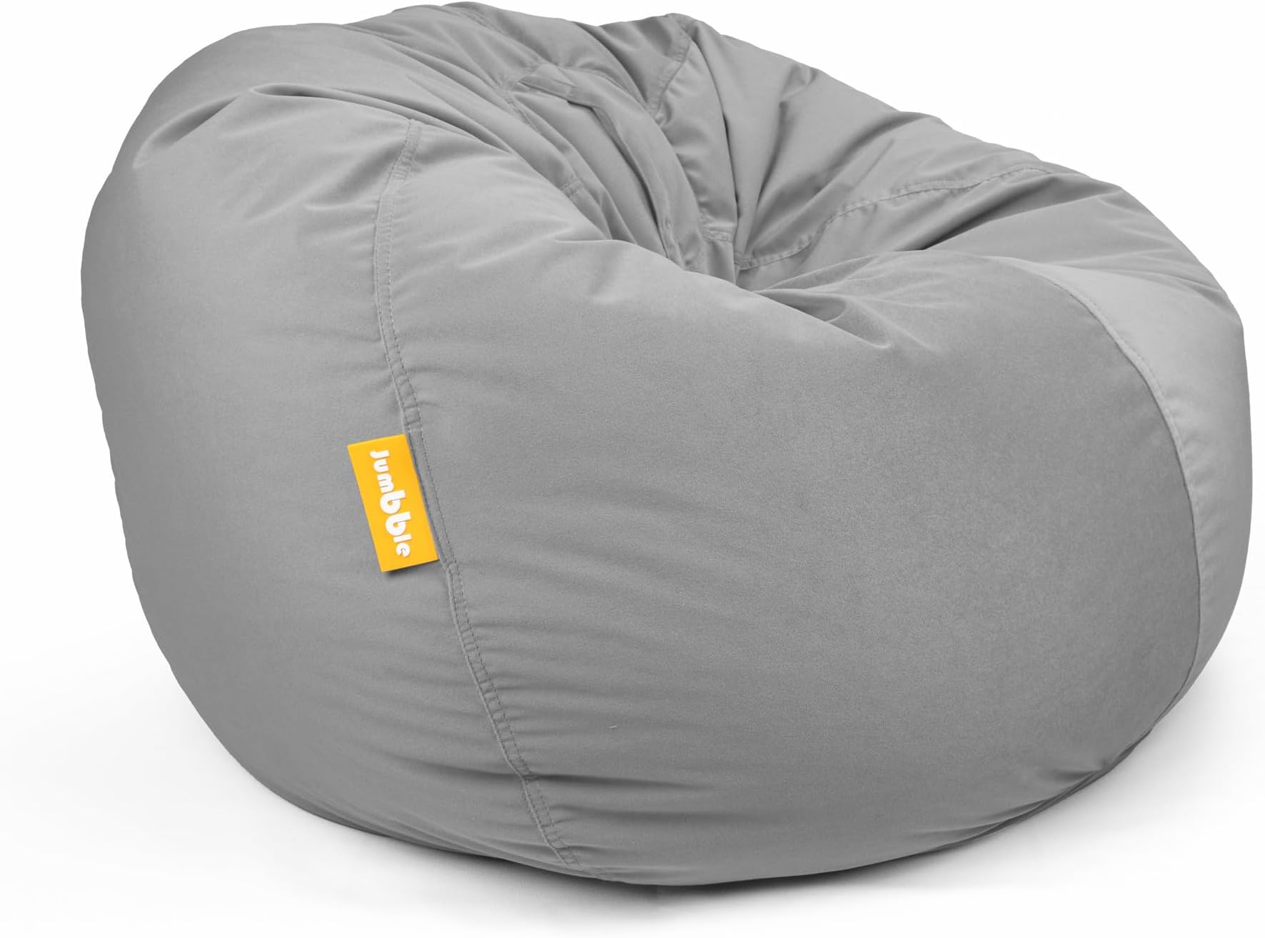 Nest Soft Suede Bean Bag with Filling | Cozy Bean Bag Best for Lounging Indoor | Kids & Adult | Soft Velvet Fabric | Filled with Polystyrene Beads (Grey, Kids)