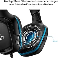 Káblový herný headset Logitech G432, 7.1 surround – čierny 4