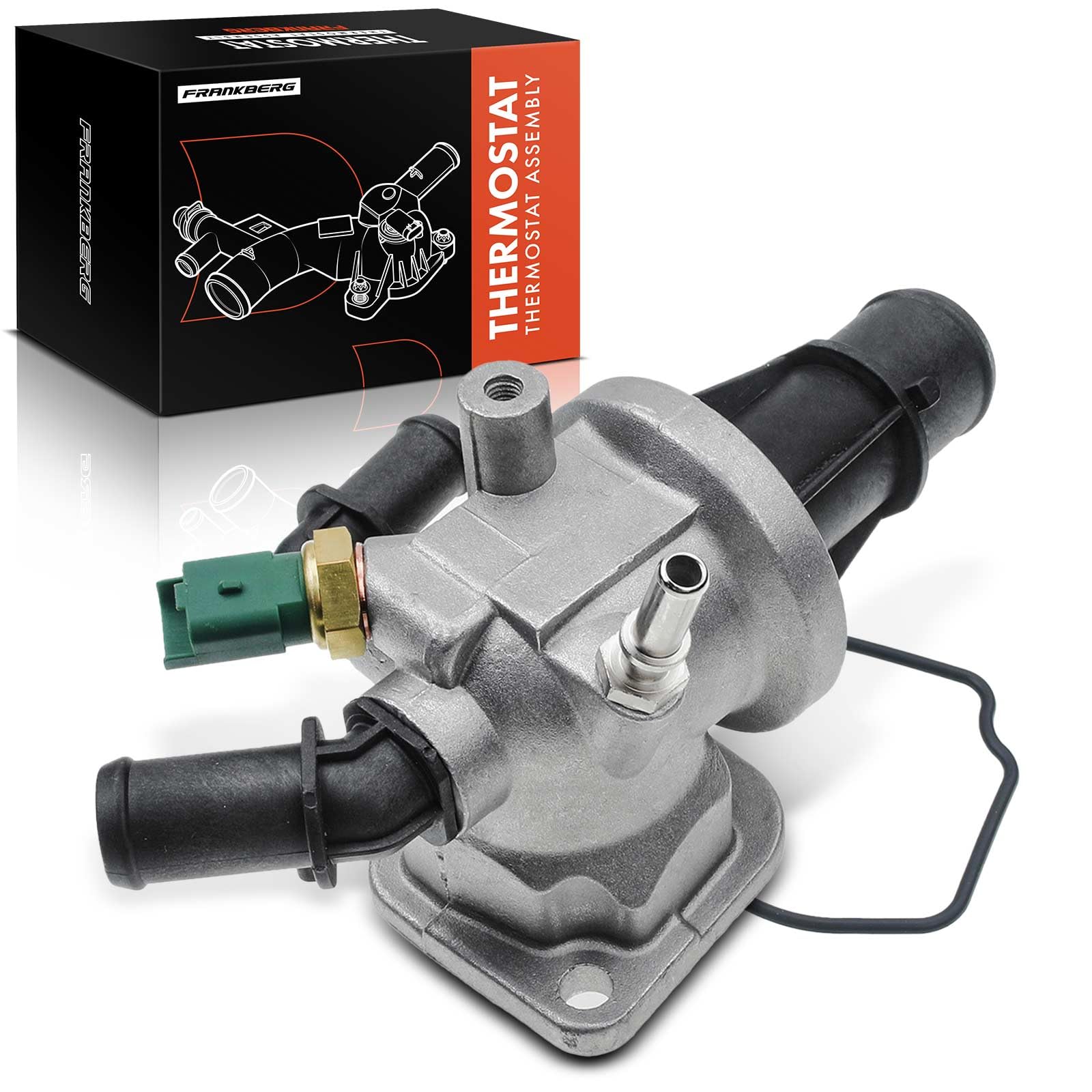 Frankberg Refrigerante del Termostato Compatibile con KA RU8 1.3 TDCi 500 312 1.3 D MultiJet 169 1.3 D MultiJet Punto 188 1.3 JTD 16V Furgone/Compatto 169 1.3 D MultiJet 4x4 Replace# 55180041,1580532