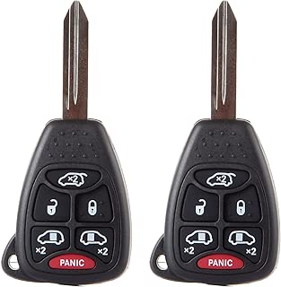 ECCPP Replacement fit for Uncut 315MHz Keyless Entry Remote Key Fob 2004 2005 2006 2007 Chrysler Town & Country/Dodge Grand Caravan/Dodge Caravan M3N5WY72XX (Pack of 2) - coolthings.us